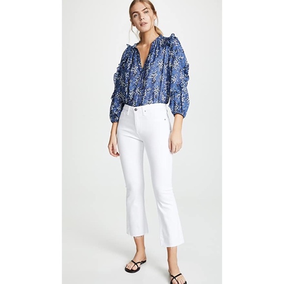 AG Adriano Goldschmied  The Jodi Crop Jeans in Optic White - Picture 1 of 9